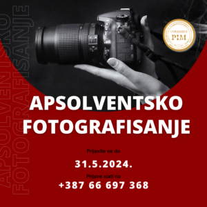 Read more about the article POZIV ZA PRIJAVU ZA APSOLVENTSKO FOTOGRAFISANJE